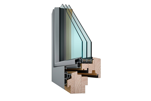 Drevohliníkové okno Alu Design Linear